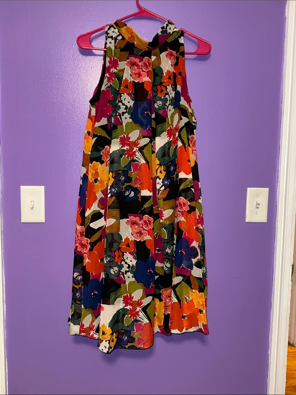Signature by Robbie Bee Multicolor Floral Midi Dress